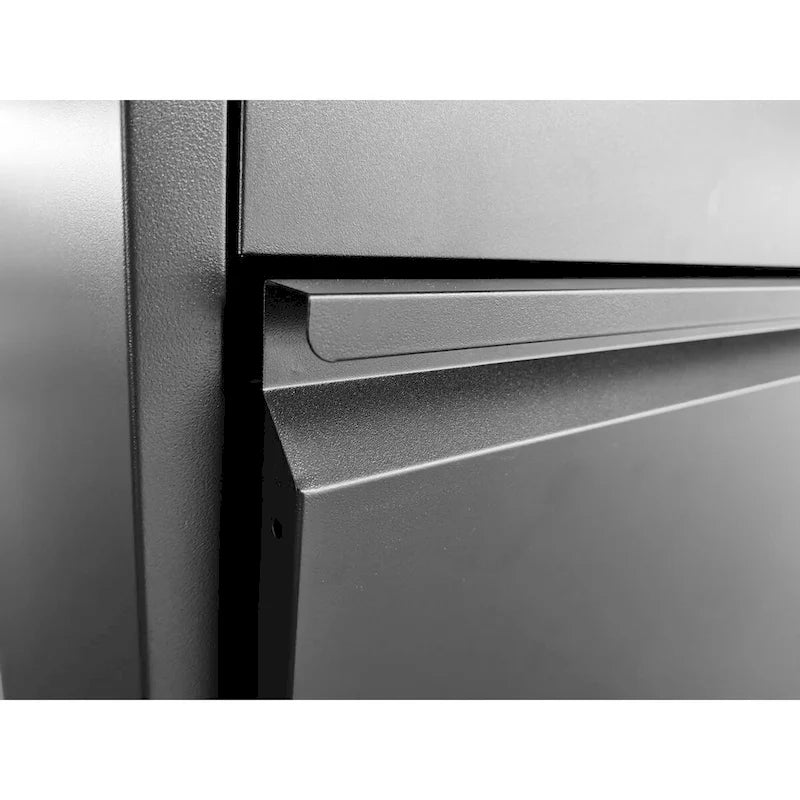 Classeur vertical en métal à 3 tiroirs, 14,96 po de largeur, avec serrure. Convient pour le bureau et la maison. Format A4, légal et lettre.