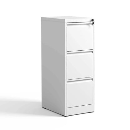Classeur vertical en métal à 3 tiroirs, 14,96 po de largeur, avec serrure. Convient pour le bureau et la maison. Format A4, légal et lettre.