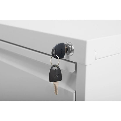 Classeur vertical en métal à 3 tiroirs, 14,96 po de largeur, avec serrure. Convient pour le bureau et la maison. Format A4, légal et lettre.