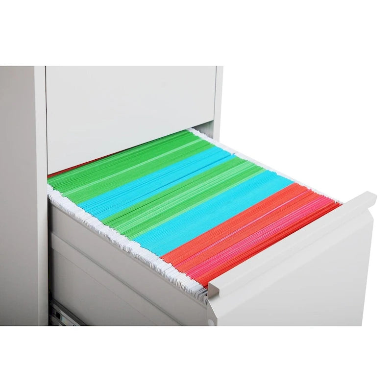 Classeur vertical en métal à 3 tiroirs, 14,96 po de largeur, avec serrure. Convient pour le bureau et la maison. Format A4, légal et lettre.