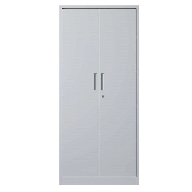 Armoire de rangement métallique pour garage, en acier à outils, avec portes et 4 étagères