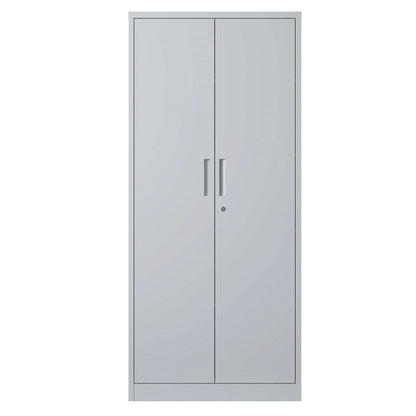 Armoire de rangement métallique pour garage, en acier à outils, avec portes et 4 étagères