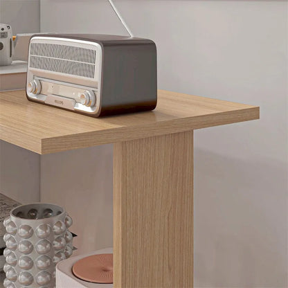 Bureau d'angle en forme de L, bureau de bureau à domicile pivotant à 360 degrés avec étagères