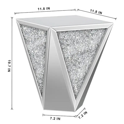 Table console KOHROS à effet miroir diamant