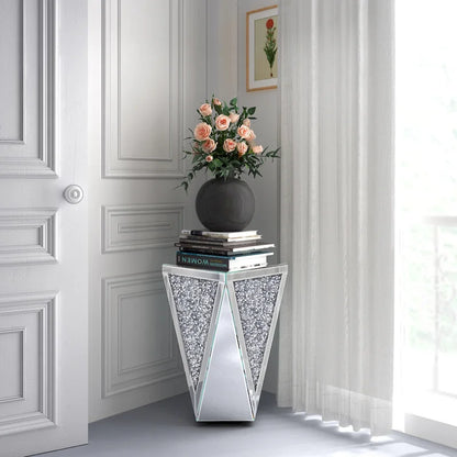 Table console KOHROS à effet miroir diamant