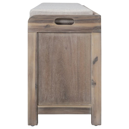 Banc de rangement avec panier amovible et 2 tiroirs