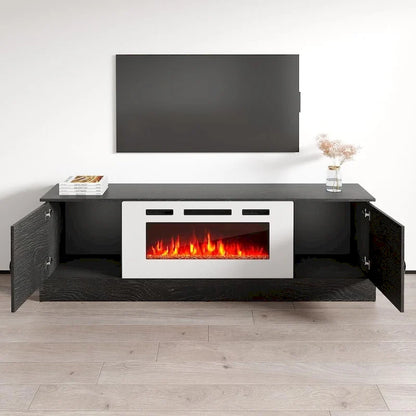 Meuble TV avec cheminée Carmen WH-EF