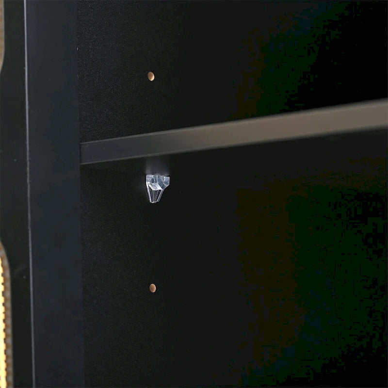 Table console multimédia Merax en tissu tissé pour téléviseurs jusqu'à 70 pouces
