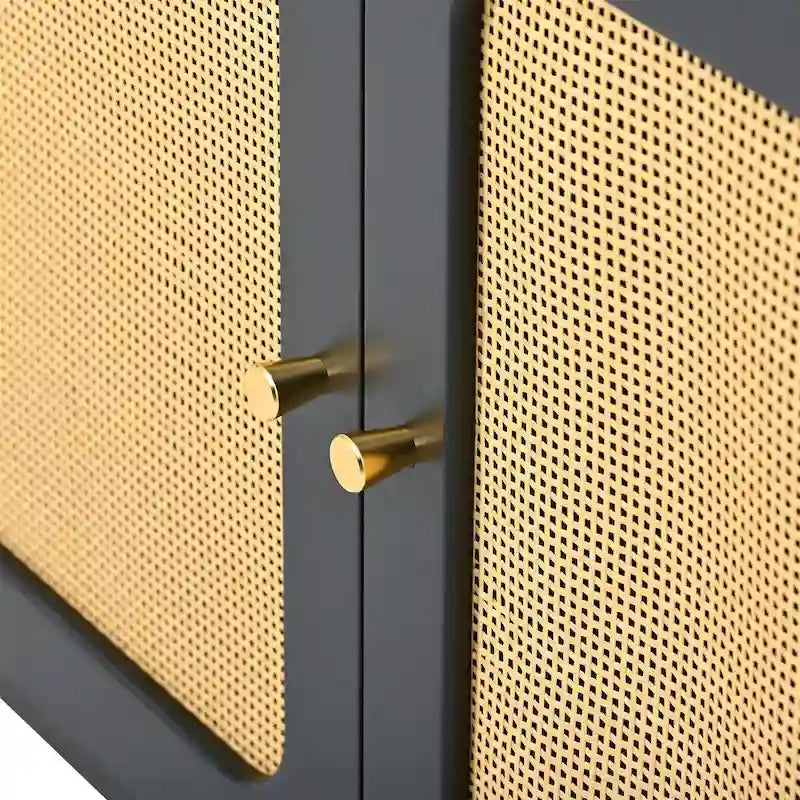 Table console multimédia Merax en tissu tissé pour téléviseurs jusqu'à 70 pouces