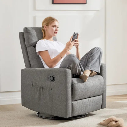 Fauteuil inclinable manuel, canapé simple en tissu Winback