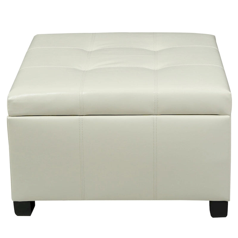 Banc ottoman de rangement rembourré