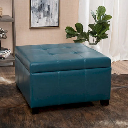 Banc ottoman de rangement rembourré