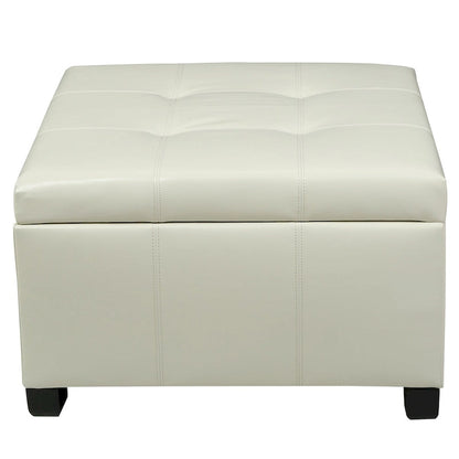 Banc ottoman de rangement rembourré