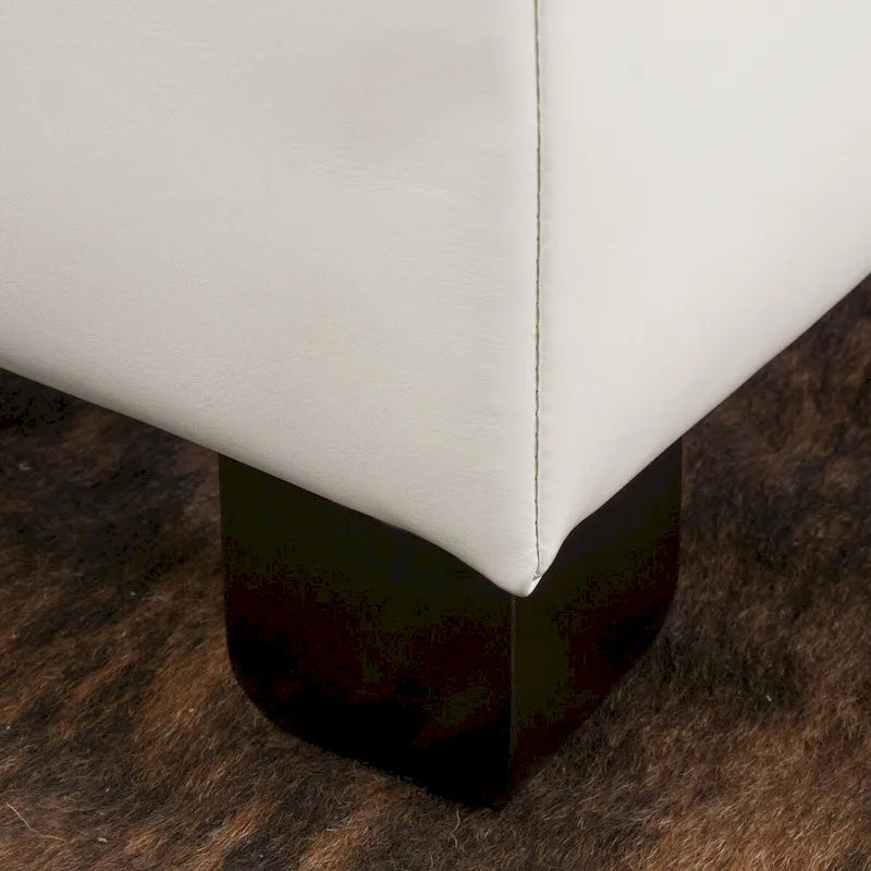 Banc ottoman de rangement rembourré