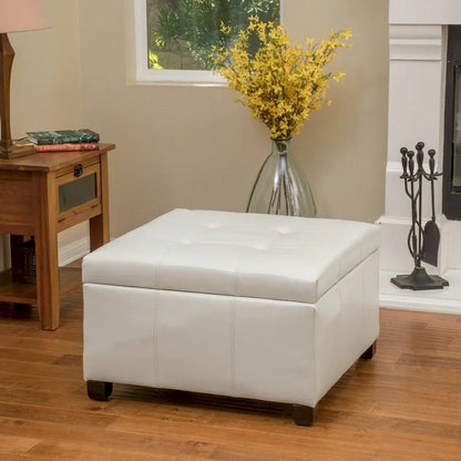Banc ottoman de rangement rembourré