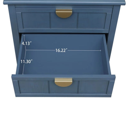 Table d'appoint de style américain avec 2 tiroirs