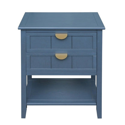 Table d'appoint de style américain avec 2 tiroirs