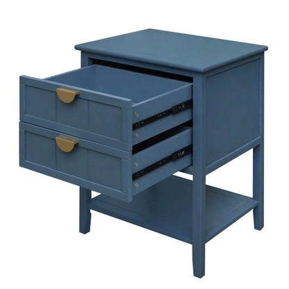 Table d'appoint de style américain avec 2 tiroirs