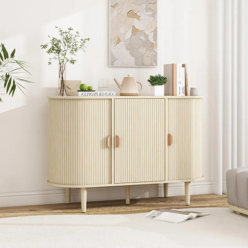 Armoire de rangement d'appoint à 3 portes