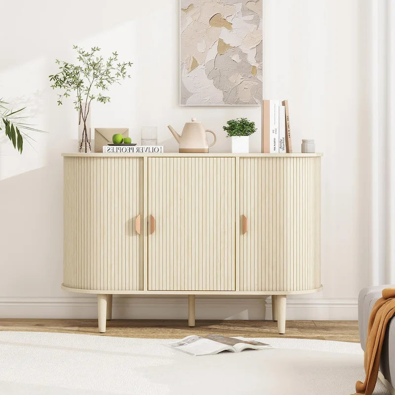 Armoire de rangement d'appoint à 3 portes