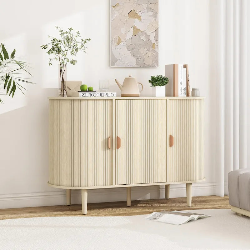 Armoire de rangement d'appoint à 3 portes