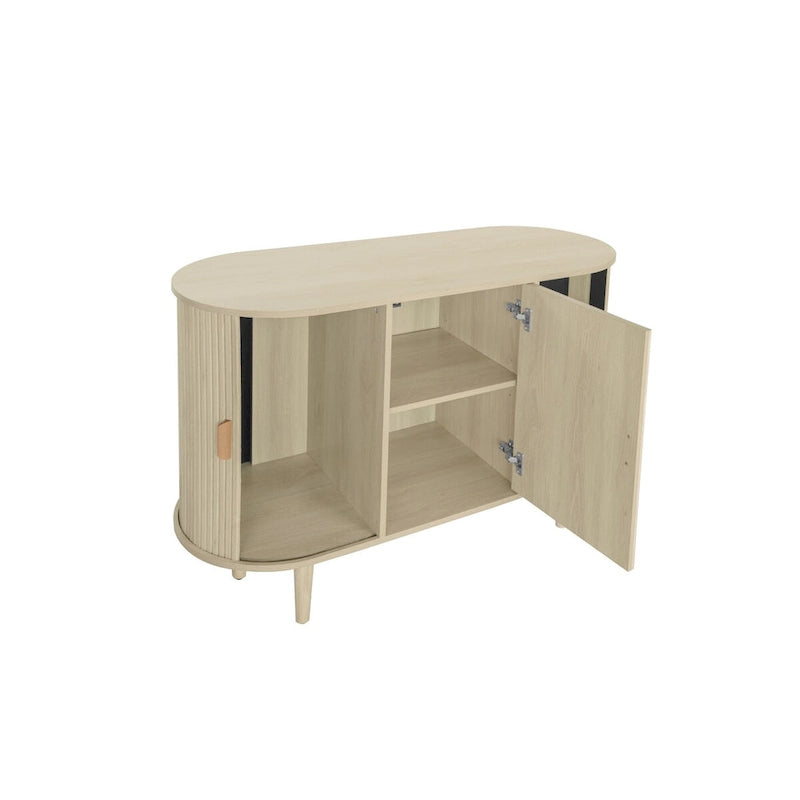 Armoire de rangement d'appoint à 3 portes