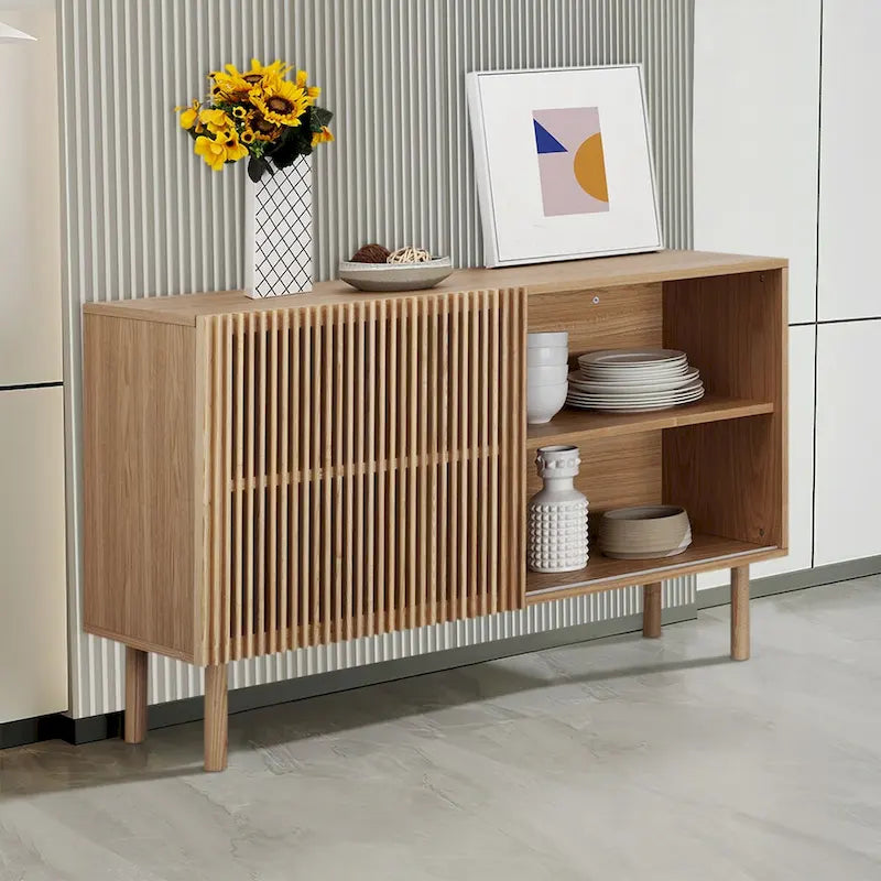 Buffet/meuble de rangement d'appoint en chêne massif de 48 pouces
