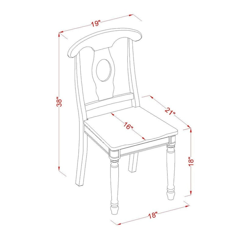 L'ensemble de salle à manger East West Furniture comprend une table rectangulaire, des chaises et un banc (différentes options de type d'assise).