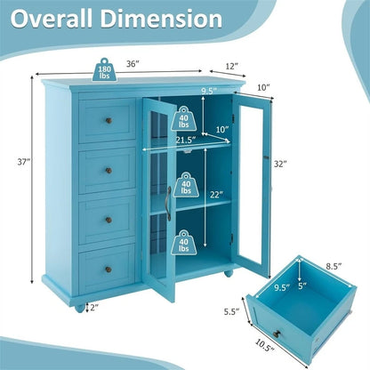Buffet/meuble de rangement - 12 po P x 36 po L x 37 po H