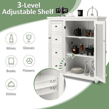 Buffet/meuble de rangement - 12 po P x 36 po L x 37 po H