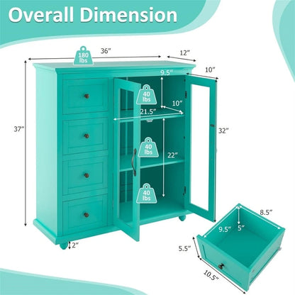 Buffet/meuble de rangement - 12 po P x 36 po L x 37 po H