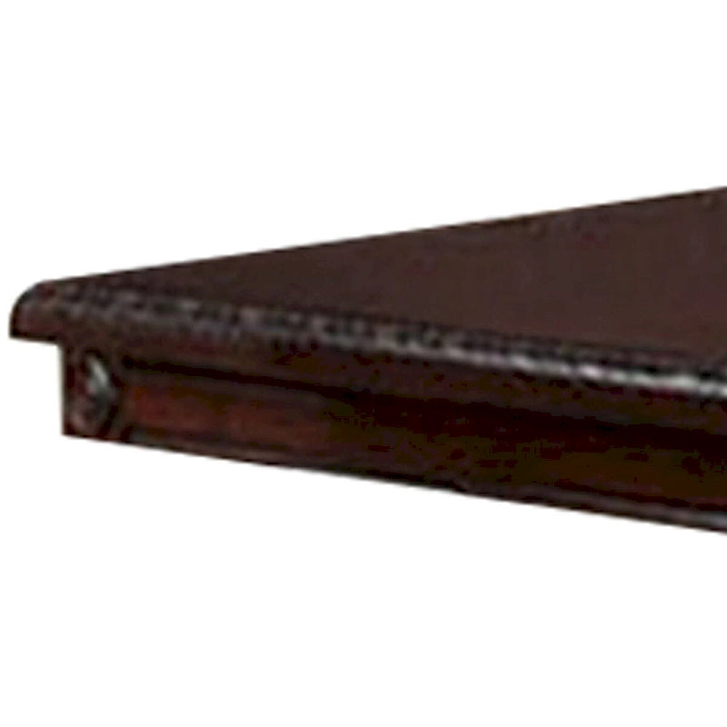 Table de salle à manger de 168 cm (66 pouces), rallonge, double pied central, chêne cerisier brun