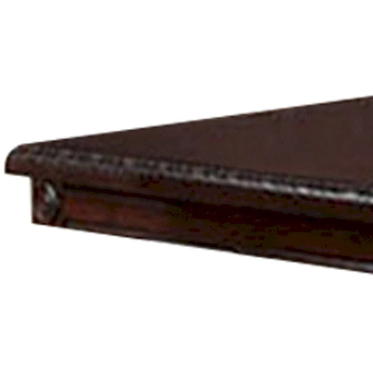 Table de salle à manger de 168 cm (66 pouces), rallonge, double pied central, chêne cerisier brun