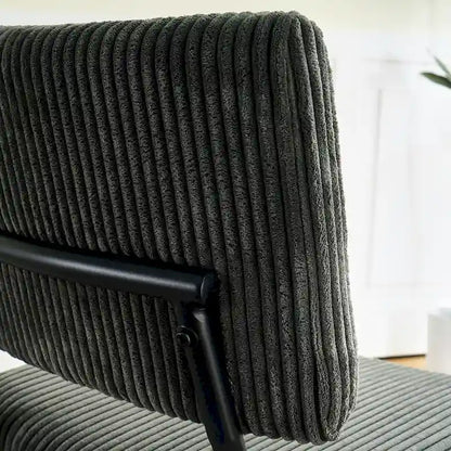 Chaise de salle à manger moderne et simple en velours, chaises rembourrées en tissu, tabouret de chambre, chaise de coiffeuse avec pieds en métal noir (lot de 2)