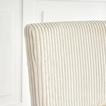 Chaise de salle à manger moderne et simple en velours, chaises rembourrées en tissu, tabouret de chambre, chaise de coiffeuse avec pieds en métal noir (lot de 2)