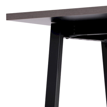 Table de conférence commerciale avec plateau stratifié et piètement en A