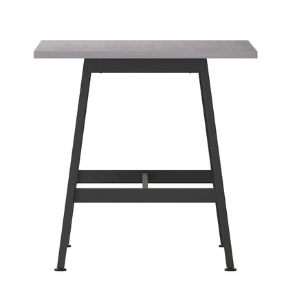 Table de conférence commerciale avec plateau stratifié et piètement en A