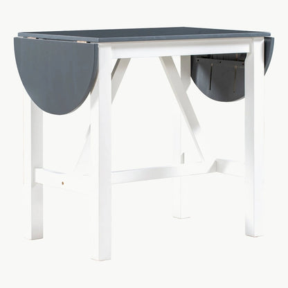 Ensemble de table à manger 3 pièces en bois, hauteur comptoir, à abattants