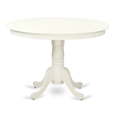 Ensemble de salle à manger East West Furniture : une table en bois et des chaises de salle à manger en lin.