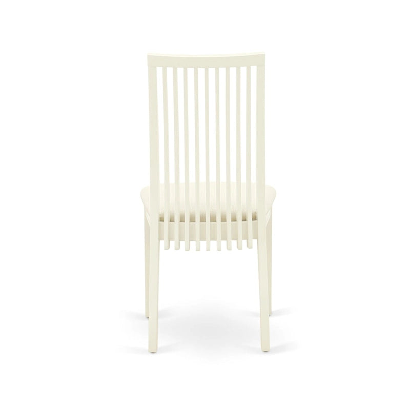 Ensemble de salle à manger East West Furniture : une table en bois et des chaises de salle à manger en lin.