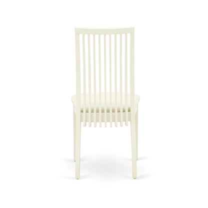 Ensemble de salle à manger East West Furniture : une table en bois et des chaises de salle à manger en lin.