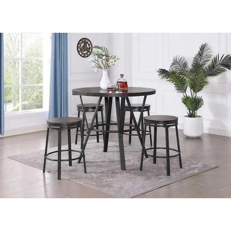 Ensemble de salle à manger de comptoir 5 pièces Bridgevine Home Enzo