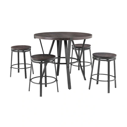 Ensemble de salle à manger de comptoir 5 pièces Bridgevine Home Enzo