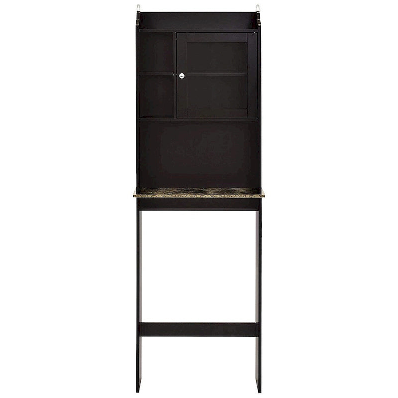 Armoire de rangement en bois gain de place à placer au-dessus des toilettes pour la maison
