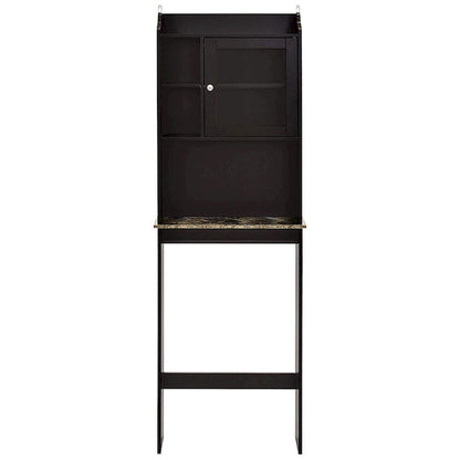 Armoire de rangement en bois gain de place à placer au-dessus des toilettes pour la maison