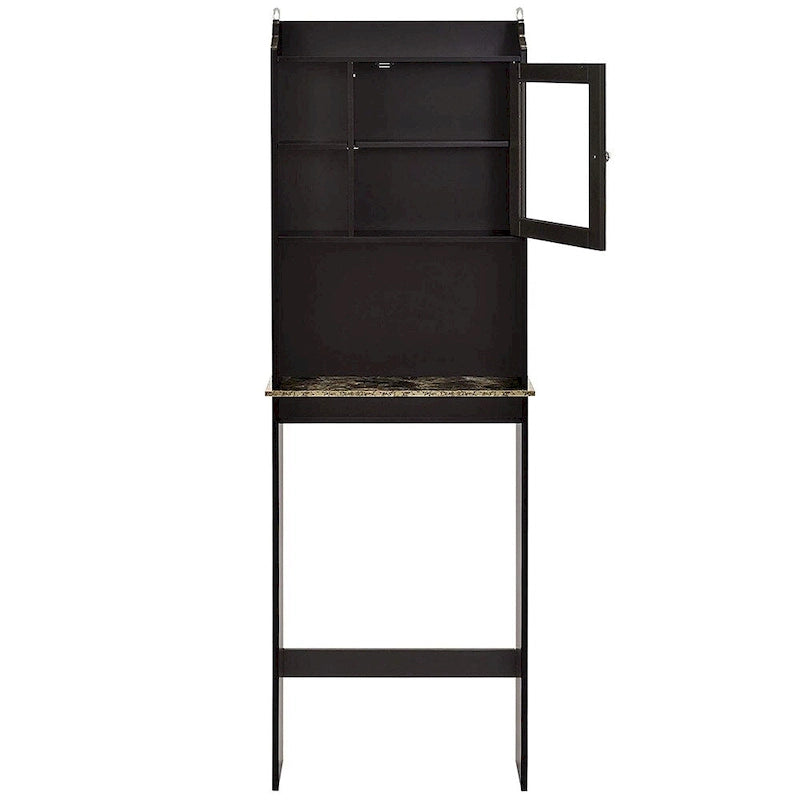 Armoire de rangement en bois gain de place à placer au-dessus des toilettes pour la maison