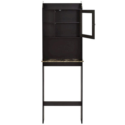 Armoire de rangement en bois gain de place à placer au-dessus des toilettes pour la maison
