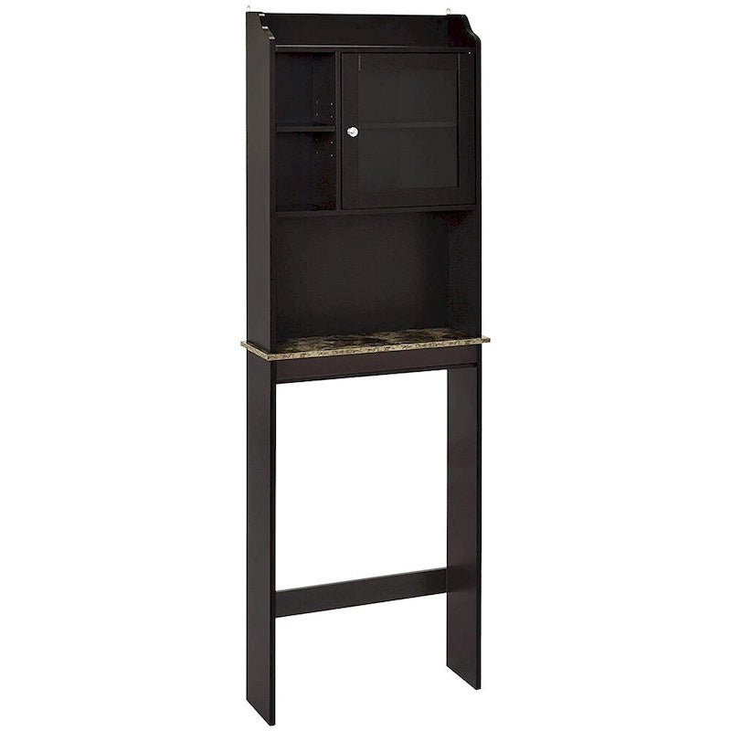 Armoire de rangement en bois gain de place à placer au-dessus des toilettes pour la maison