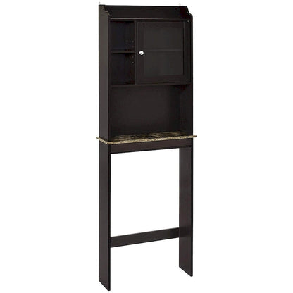 Armoire de rangement en bois gain de place à placer au-dessus des toilettes pour la maison