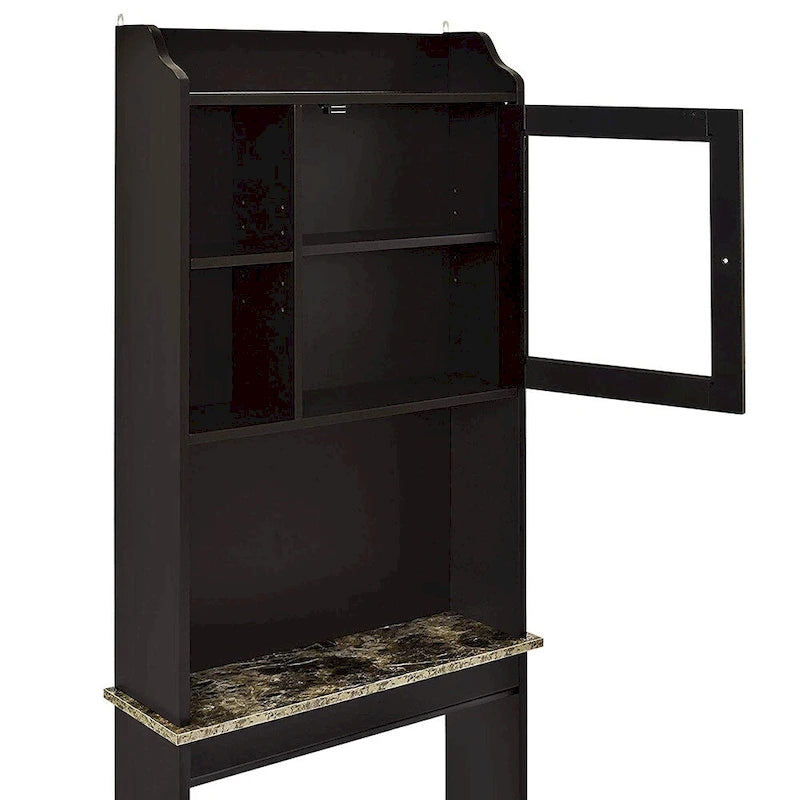 Armoire de rangement en bois gain de place à placer au-dessus des toilettes pour la maison